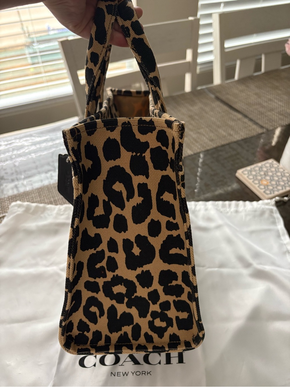 Coach Leopard Cargo Tote - Picture 5 of 7